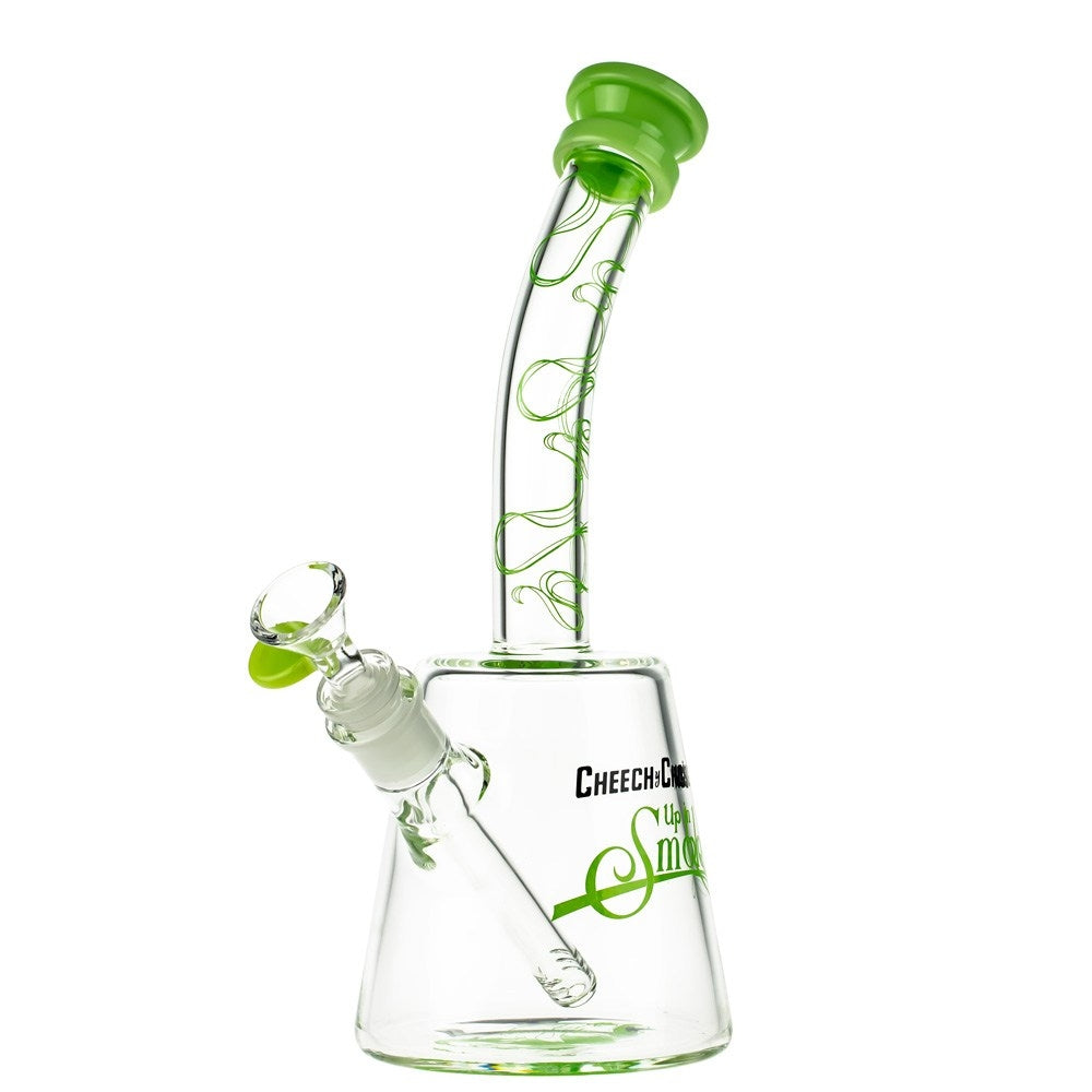 Cheech & Chong’s The Cheech Beaker Base Bong | 12 Inch | Green - Side View 4