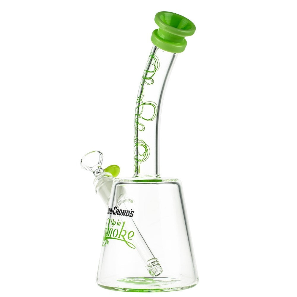 Cheech & Chong’s The Cheech Beaker Base Bong | 12 Inch | Green - Side View 2