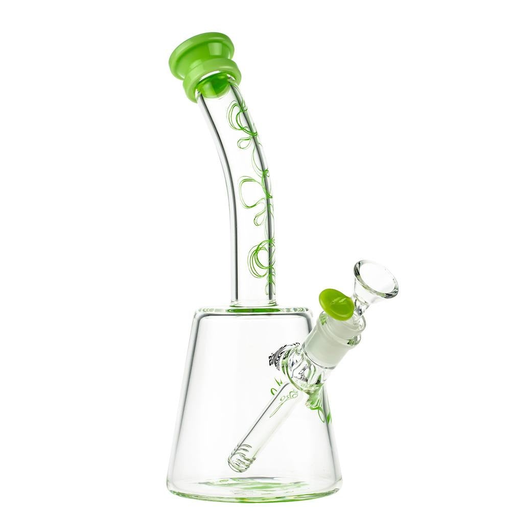 Cheech & Chong’s The Cheech Beaker Base Bong | 12 Inch | Green - Side View 3