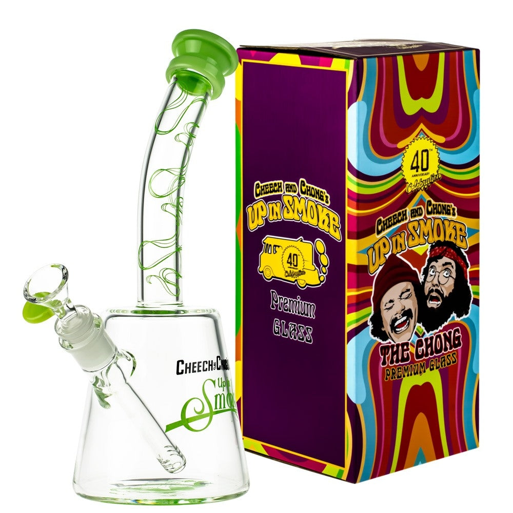 Cheech & Chong’s The Cheech Beaker Base Bong | 12 Inch | Green - With Box