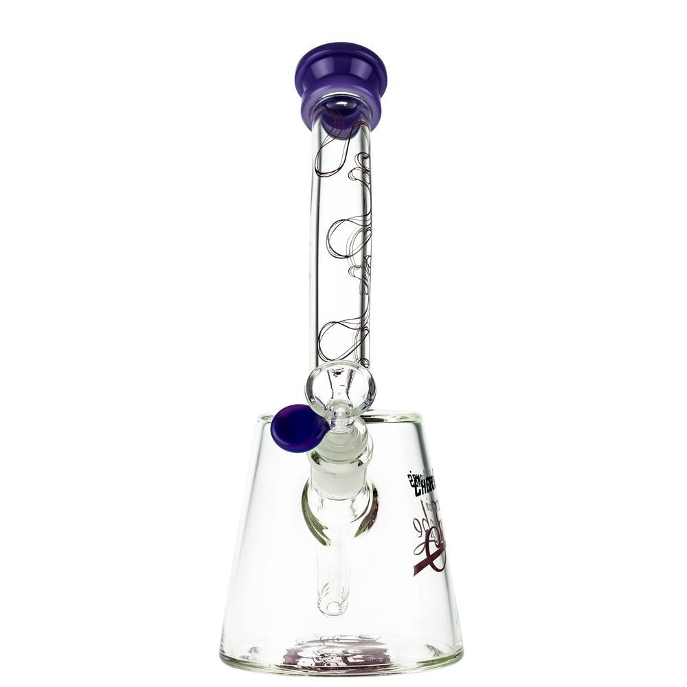 Cheech & Chong’s The Cheech Beaker Base Bong | 12 Inch | Purple - Front View 