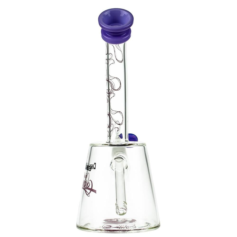 Cheech & Chong’s The Cheech Beaker Base Bong | 12 Inch | Purple - Back View 