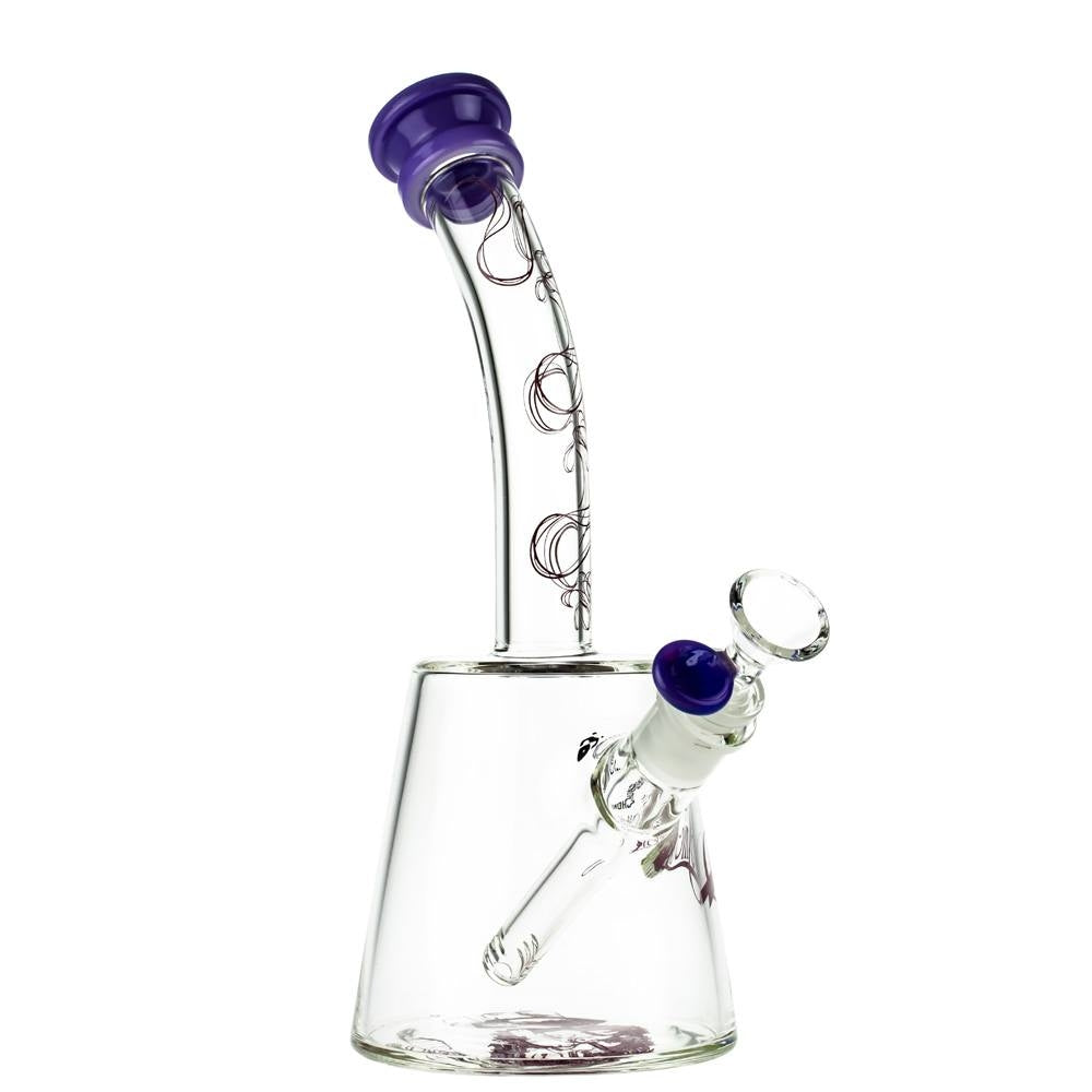 Cheech & Chong’s The Cheech Beaker Base Bong | 12 Inch | Purple - Side View 3