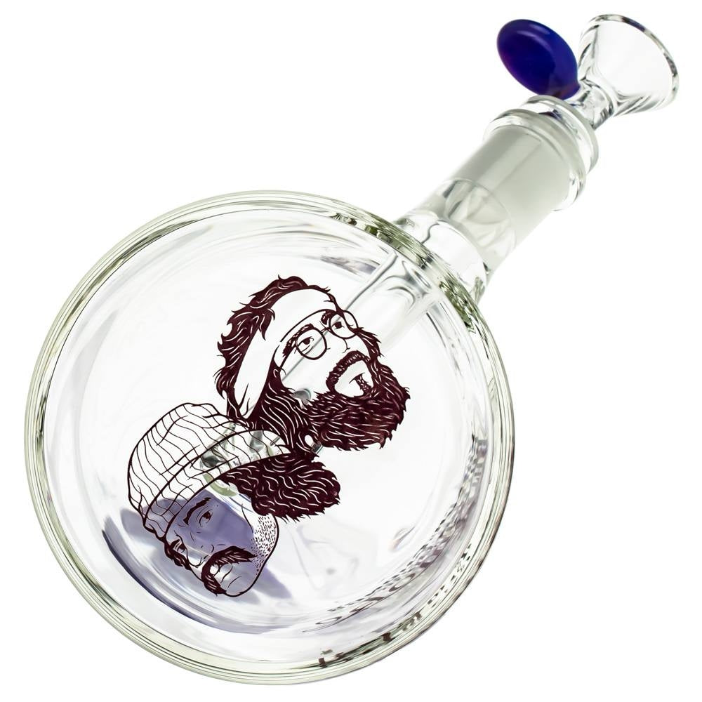 Cheech & Chong’s The Cheech Beaker Base Bong | 12 Inch | Purple - Logo On Base 