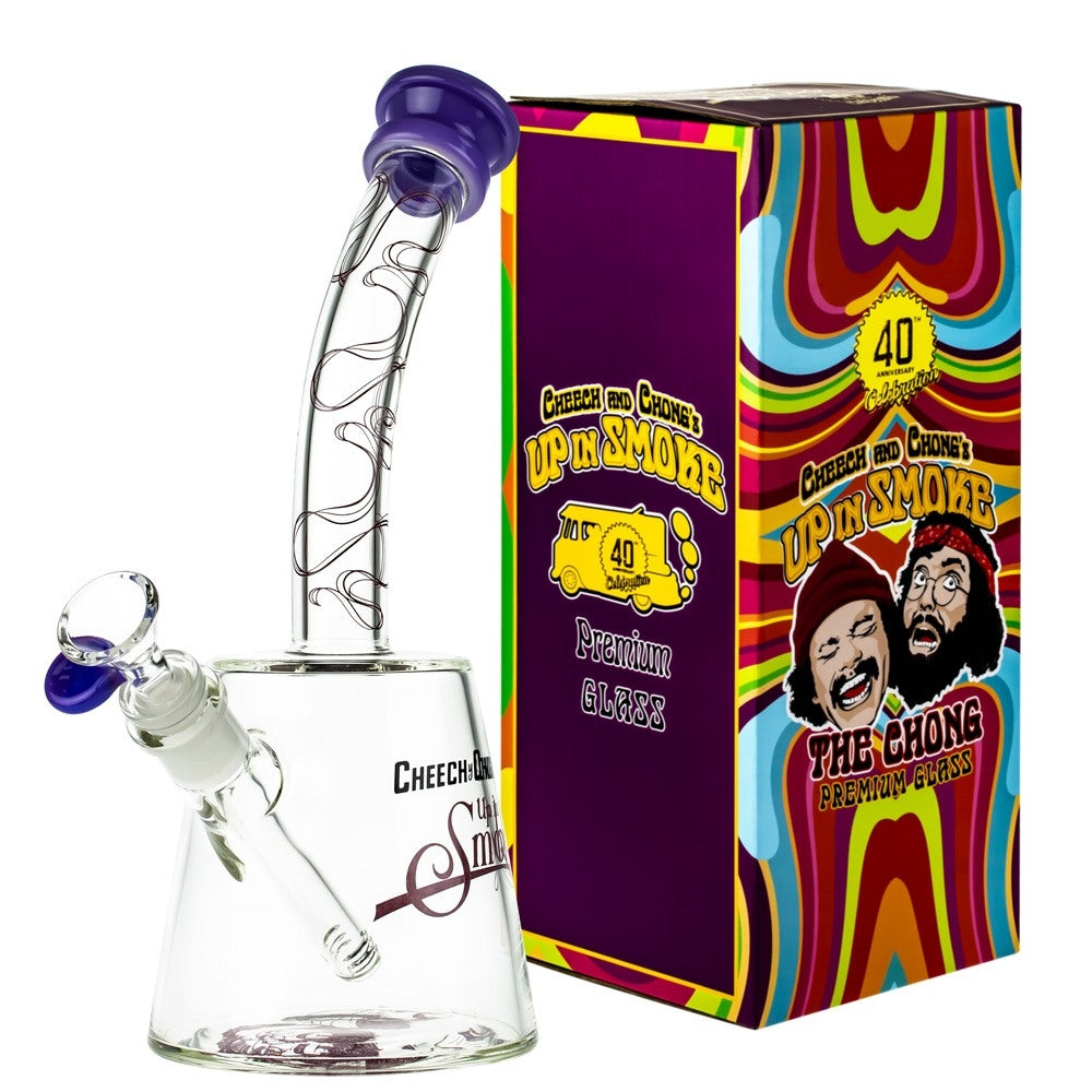 Cheech & Chong’s The Cheech Beaker Base Bong | 12 Inch | Purple - With Box