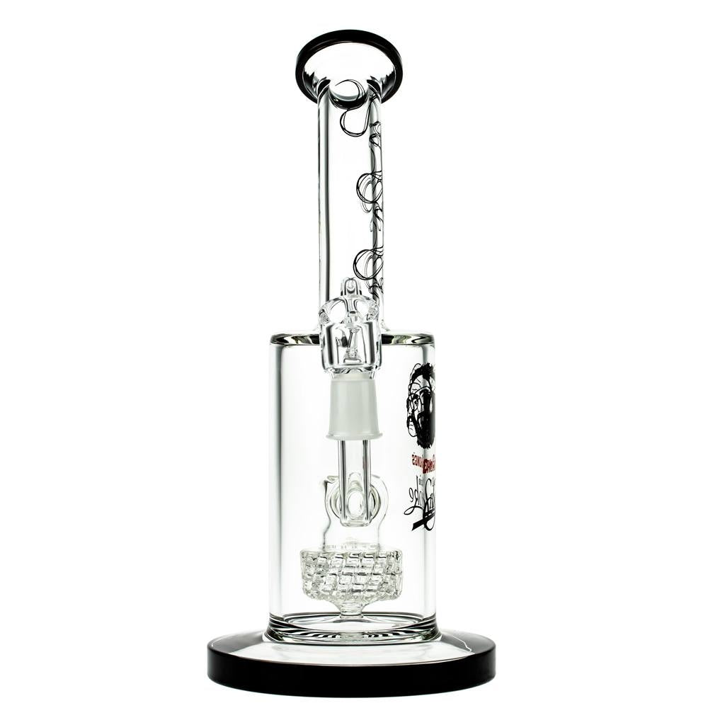 Cheech & Chong’s Big Green Van Glass Dab Rig | 10 Inch | Black - Front View 