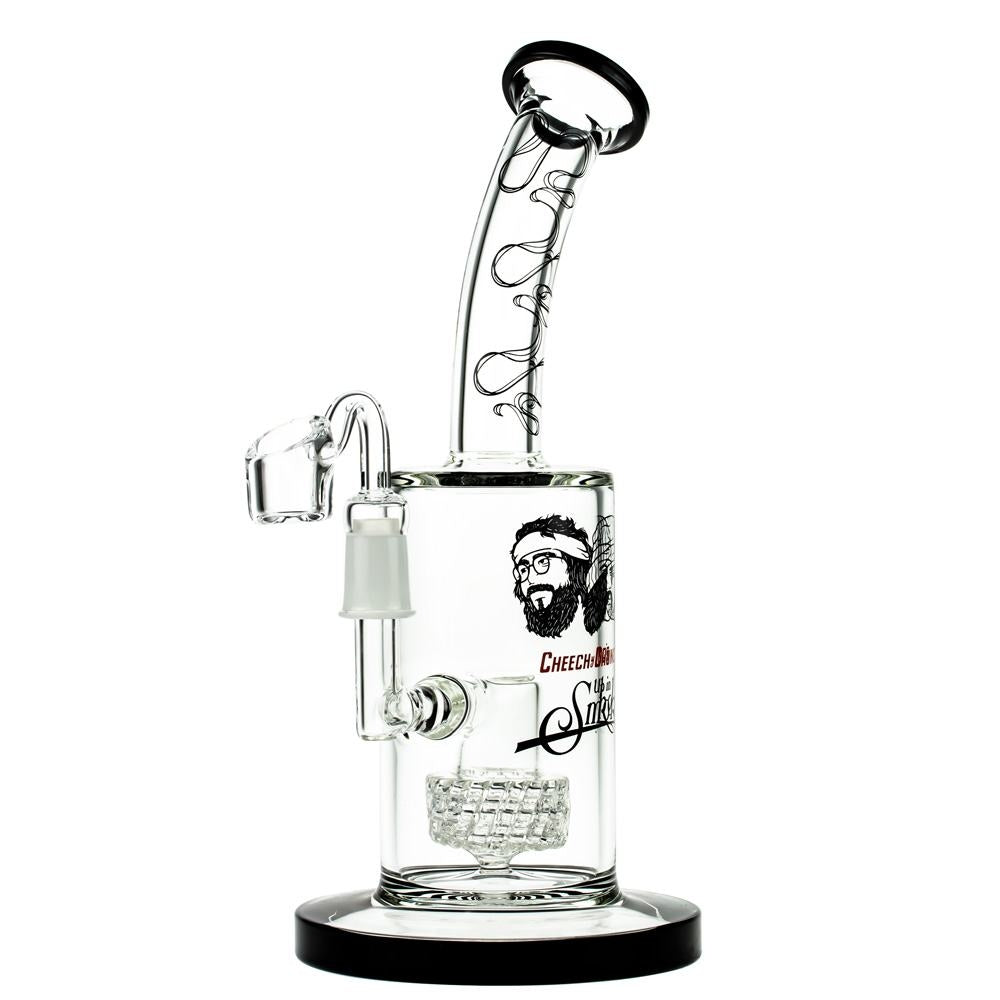 Cheech & Chong’s Big Green Van Glass Dab Rig | 10 Inch | Black - Side View 3