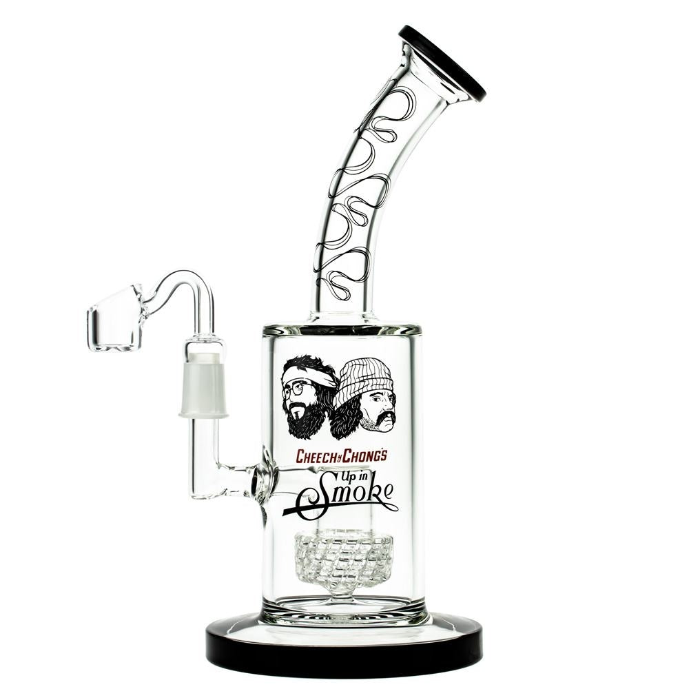 Cheech & Chong’s Big Green Van Glass Dab Rig | 10 Inch | Black - Side View 1
