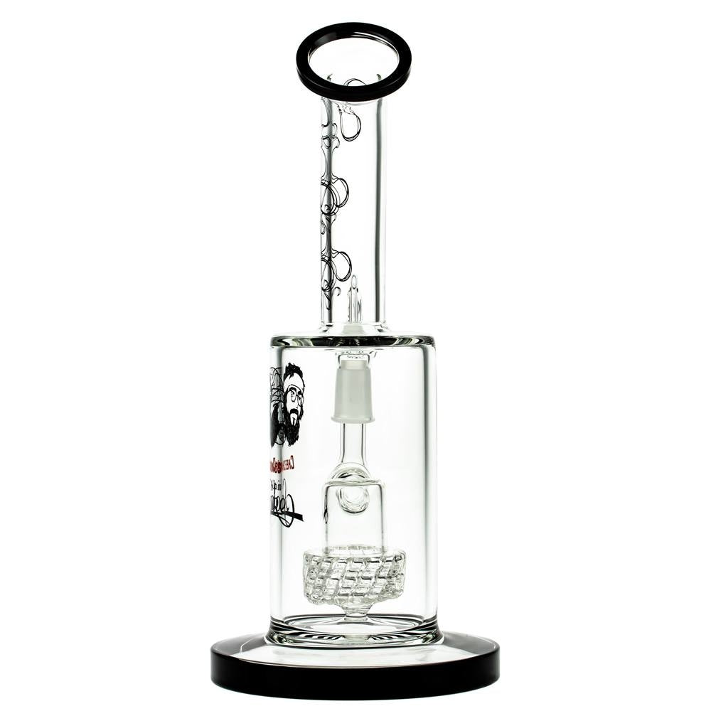 Cheech & Chong’s Big Green Van Glass Dab Rig | 10 Inch | Black - Back View 