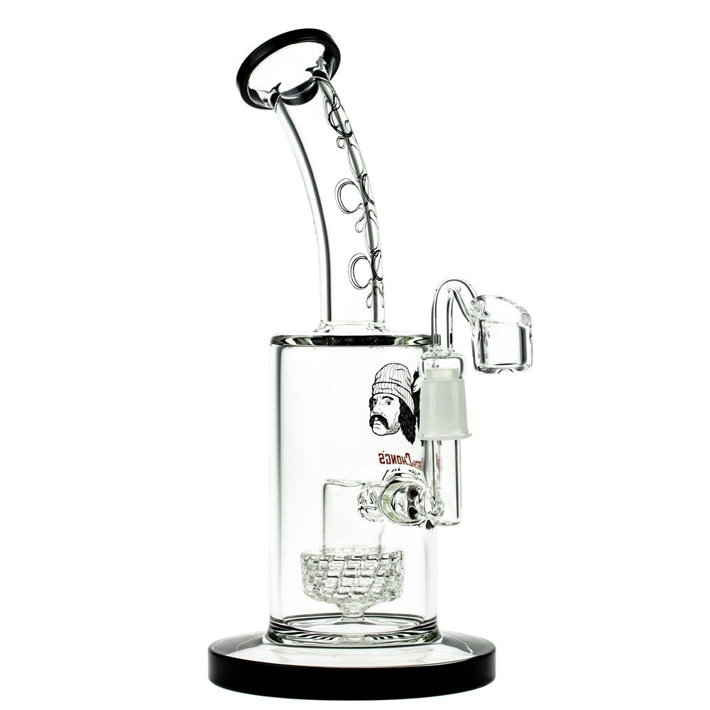Cheech & Chong’s Big Green Van Glass Dab Rig | 10 Inch | Black - With Banger 