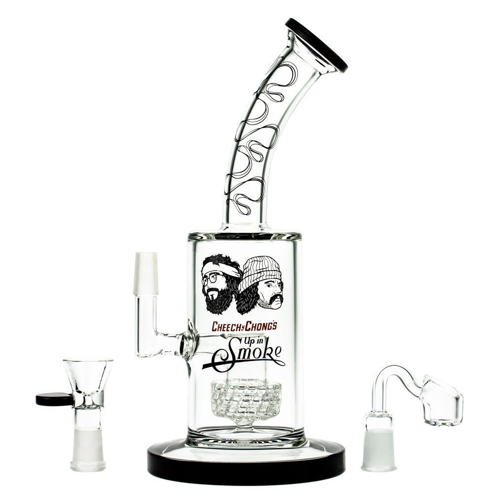 Cheech & Chong’s Big Green Van Glass Dab Rig | 10 Inch | Black - Complete Set 