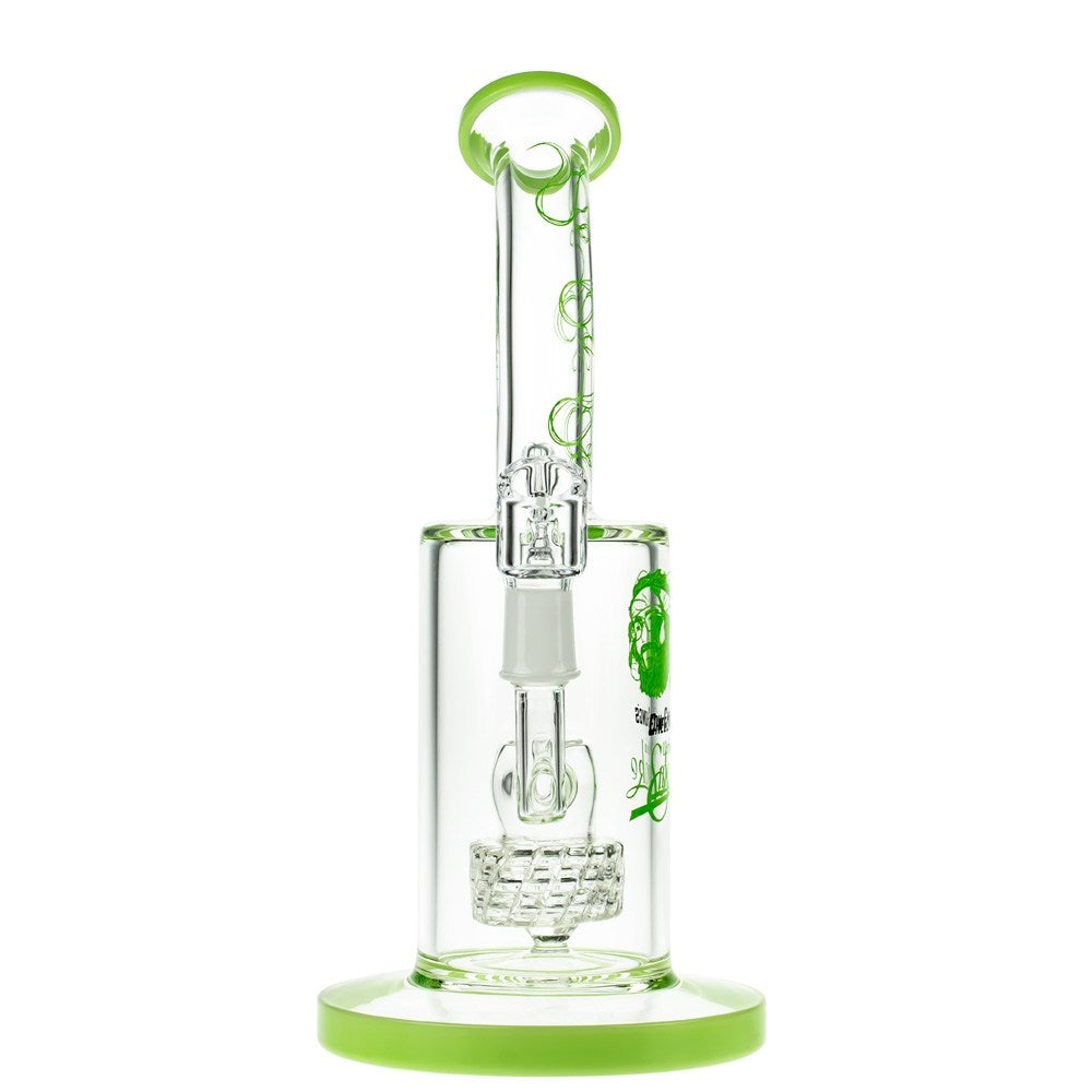 Cheech & Chong’s Big Green Van Glass Dab Rig | 10 Inch | Green - Front View 