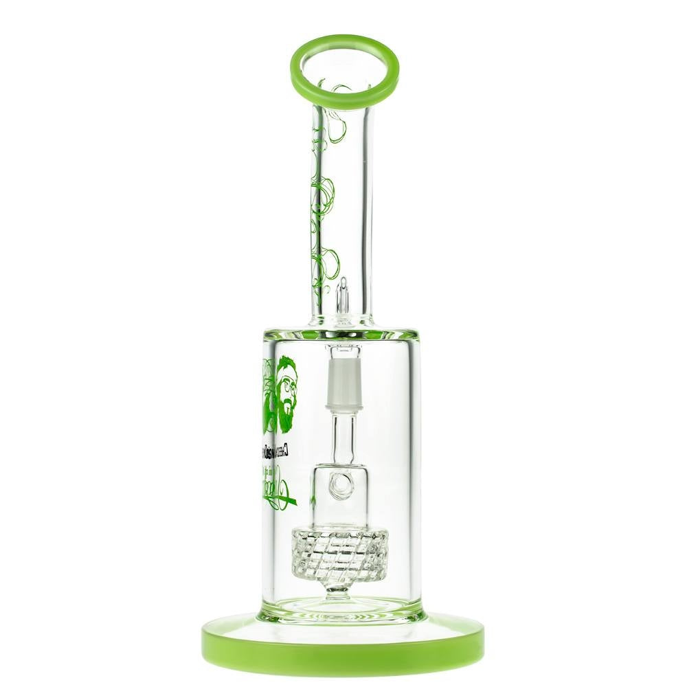 Cheech & Chong’s Big Green Van Glass Dab Rig | 10 Inch | Green - Back View 
