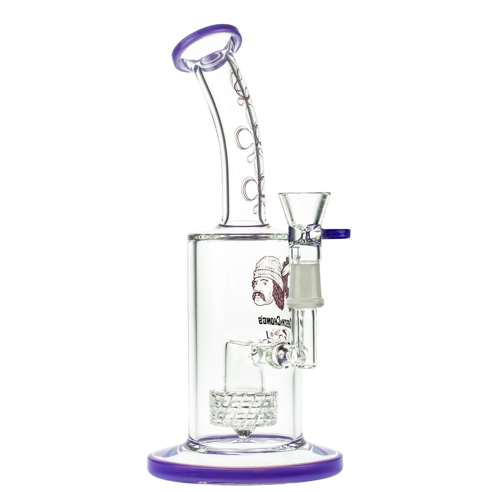 Cheech & Chong’s Big Green Van Glass Dab Rig | 10 Inch | Purple - With Herb Bowl 