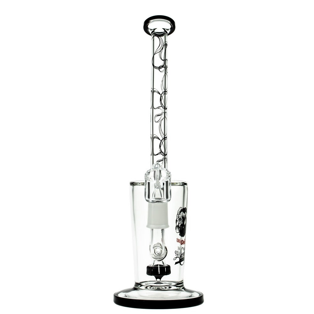 Cheech & Chong’s Maui Waui Glass Dab Rig | 10 Inch | Black - Front View 
