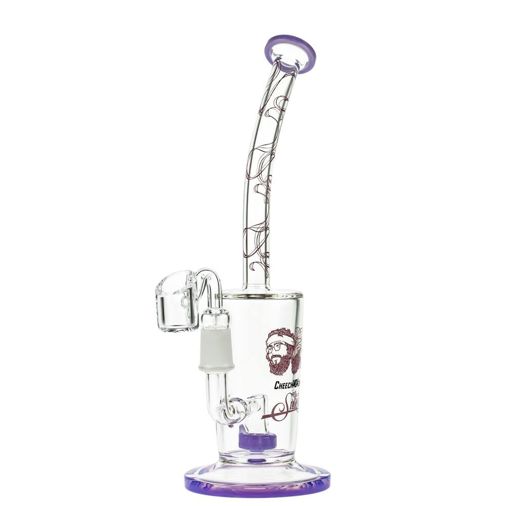 Cheech & Chong’s Maui Waui Glass Dab Rig | 10 Inch | Purple - Side View 4