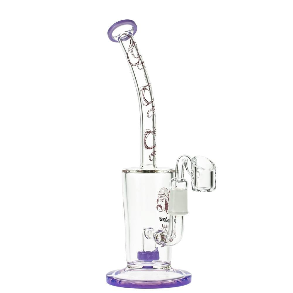 Cheech & Chong’s Maui Waui Glass Dab Rig | 10 Inch | Purple - Side View 3