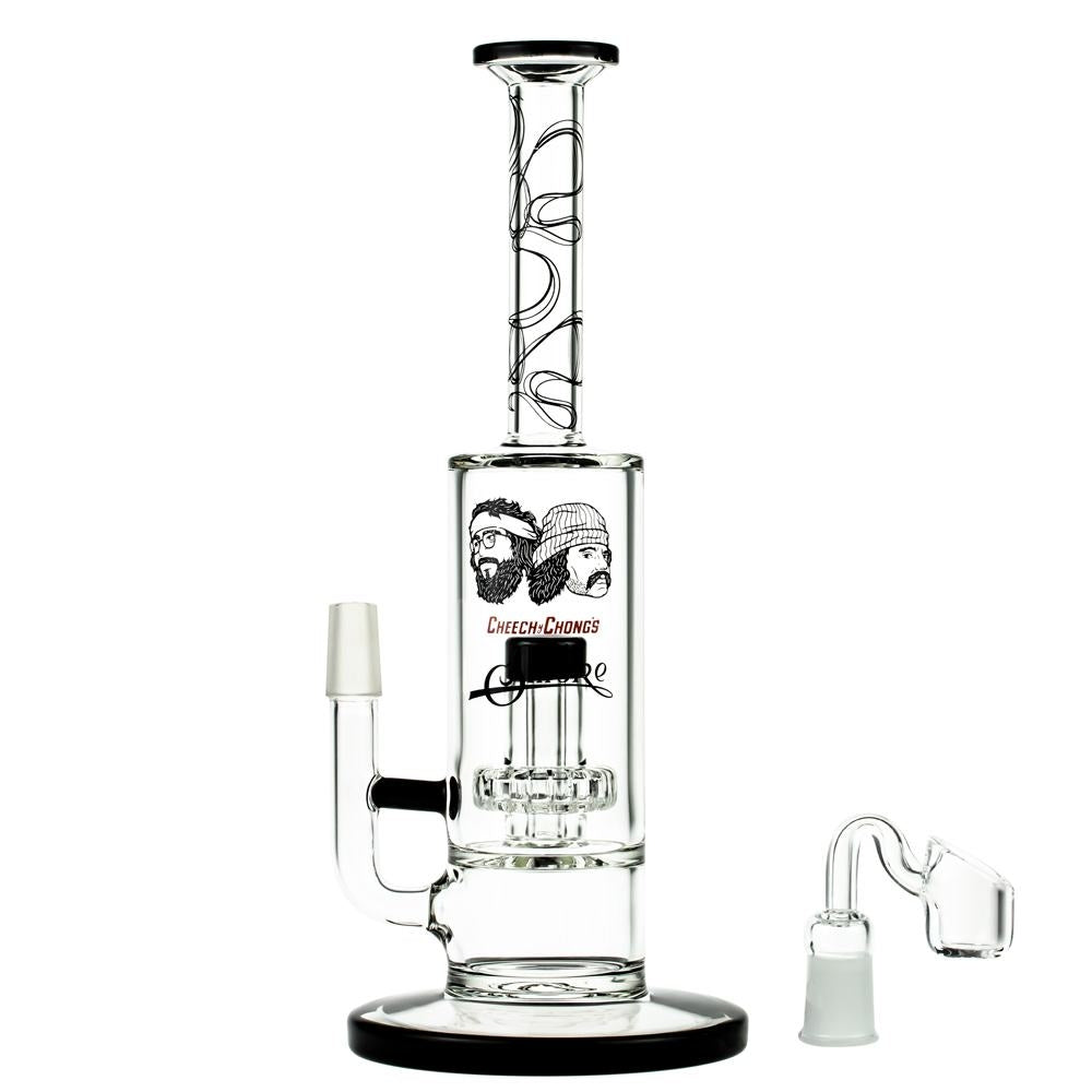 Cheech & Chong’s Great Dane Glass Dab Rig | 10 Inch | Black - Banger Included