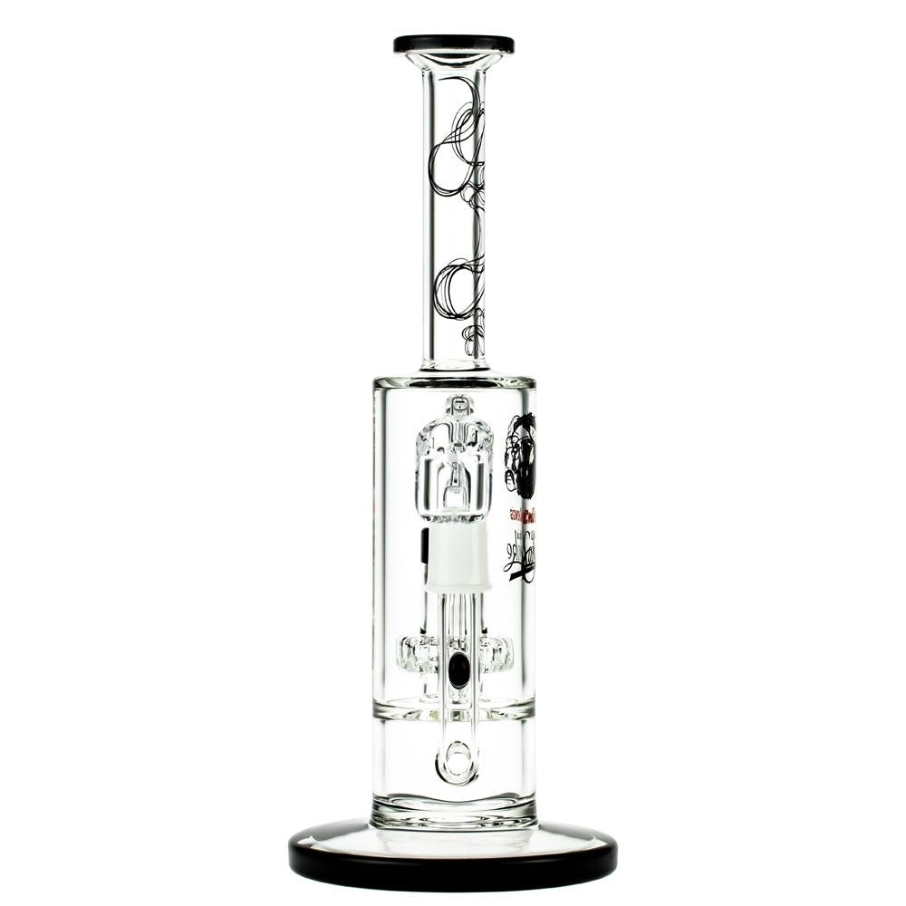 Cheech & Chong’s Great Dane Glass Dab Rig | 10 Inch | Black - Front View 
