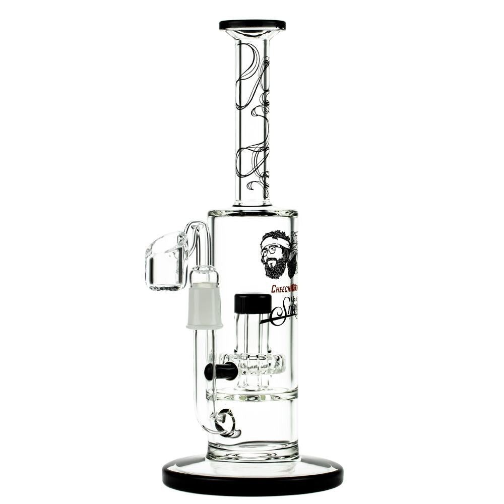 Cheech & Chong’s Great Dane Glass Dab Rig | 10 Inch | Black - Side View 4