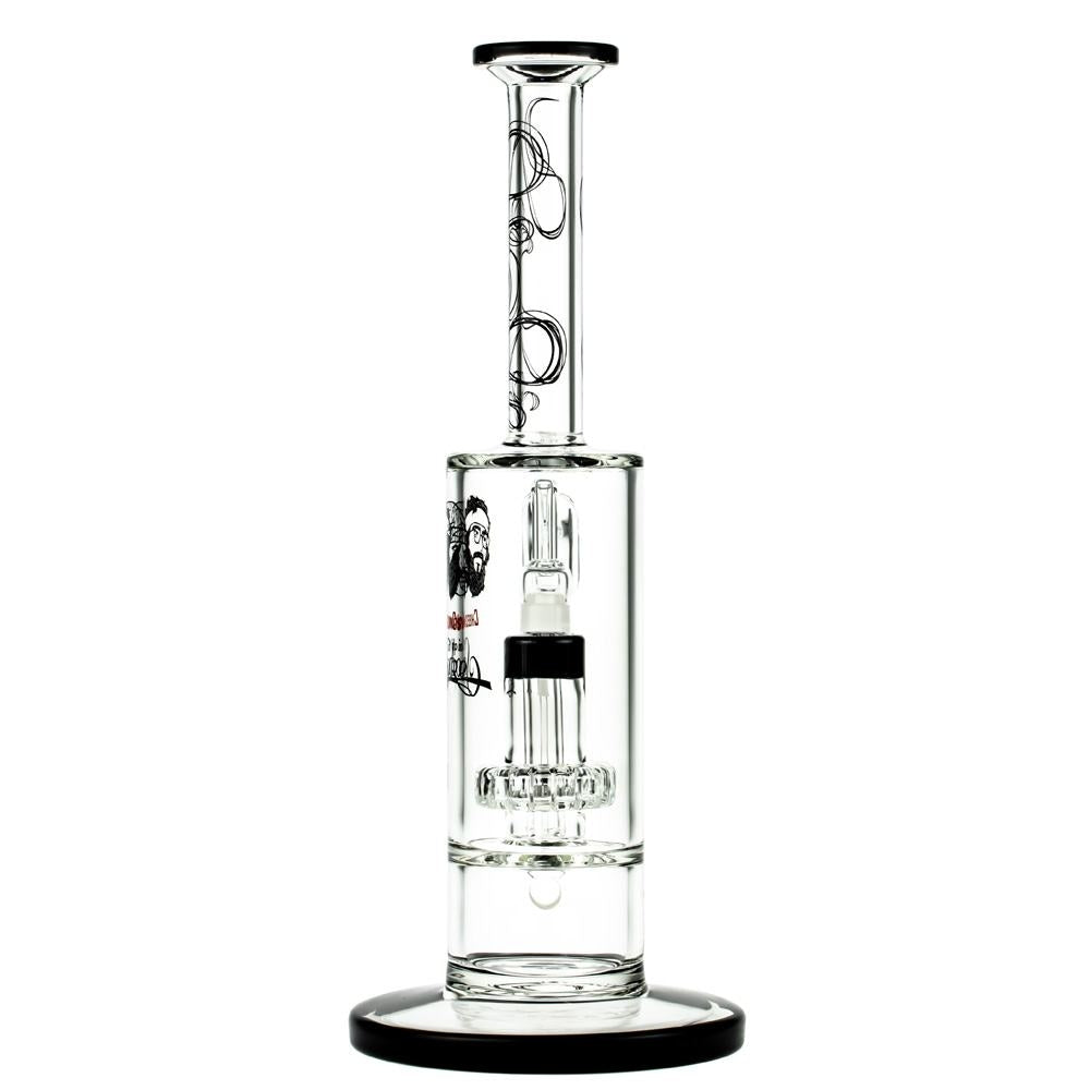 Cheech & Chong’s Great Dane Glass Dab Rig | 10 Inch | Black - Back View 