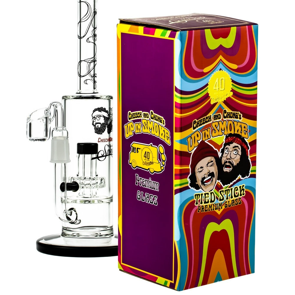 Cheech & Chong’s Great Dane Glass Dab Rig | 10 Inch | Black - With Box
