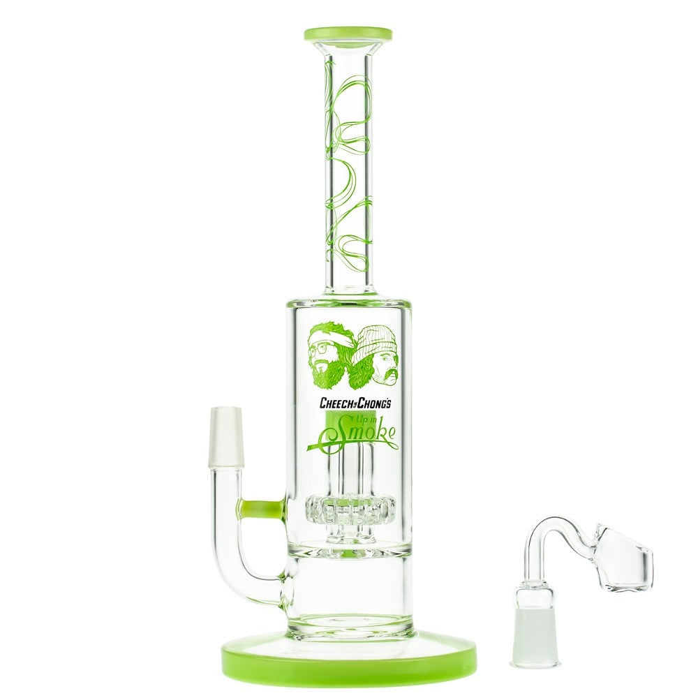 Cheech & Chong’s Great Dane Glass Dab Rig | 10 Inch | Green - Banger Included 
