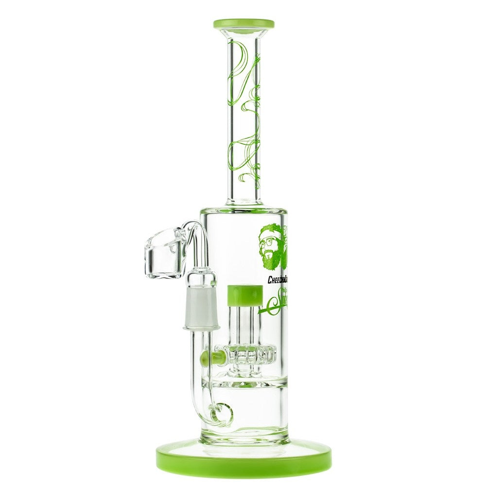 Cheech & Chong’s Great Dane Glass Dab Rig | 10 Inch | Green - Side View 4