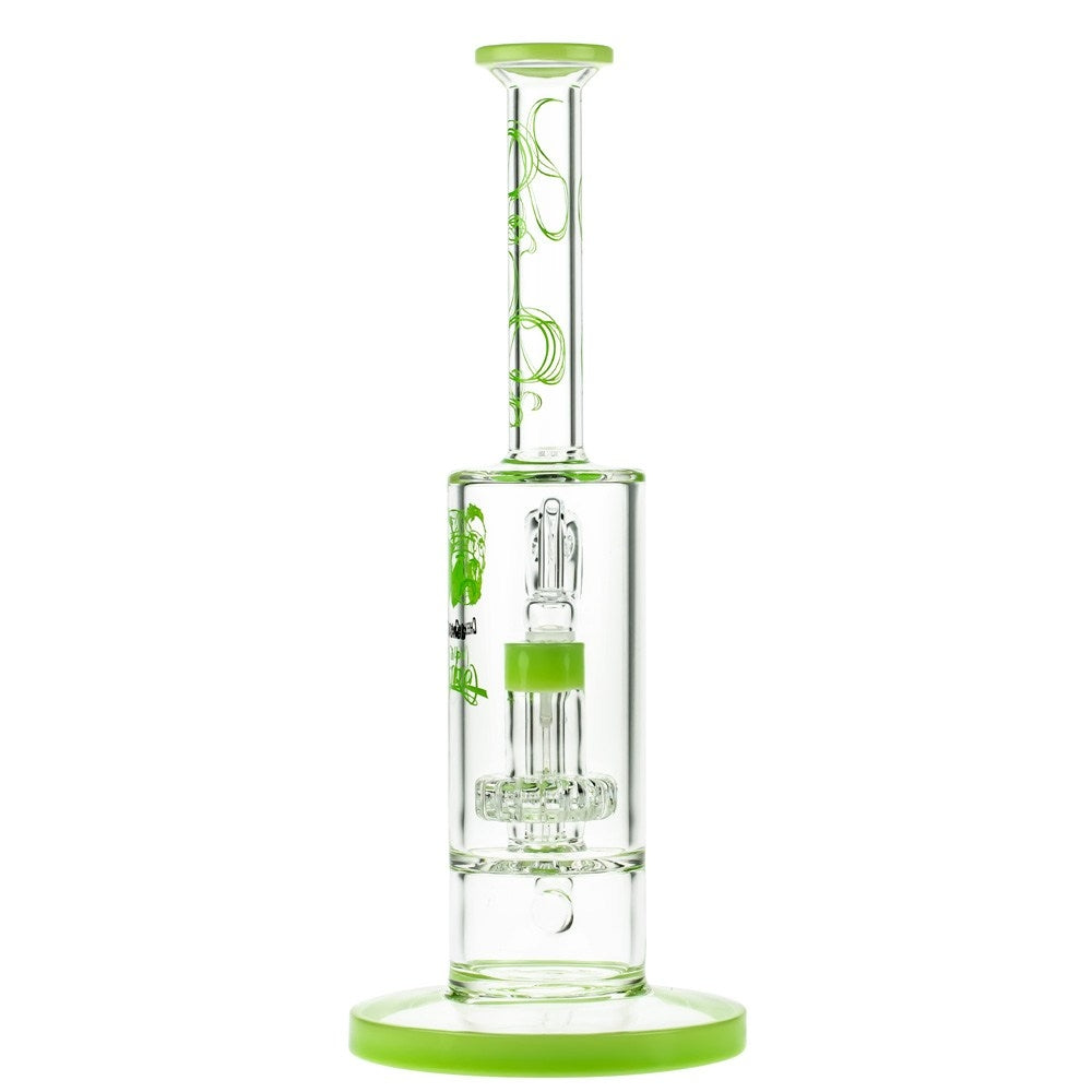 Cheech & Chong’s Great Dane Glass Dab Rig | 10 Inch | Green - Back View 