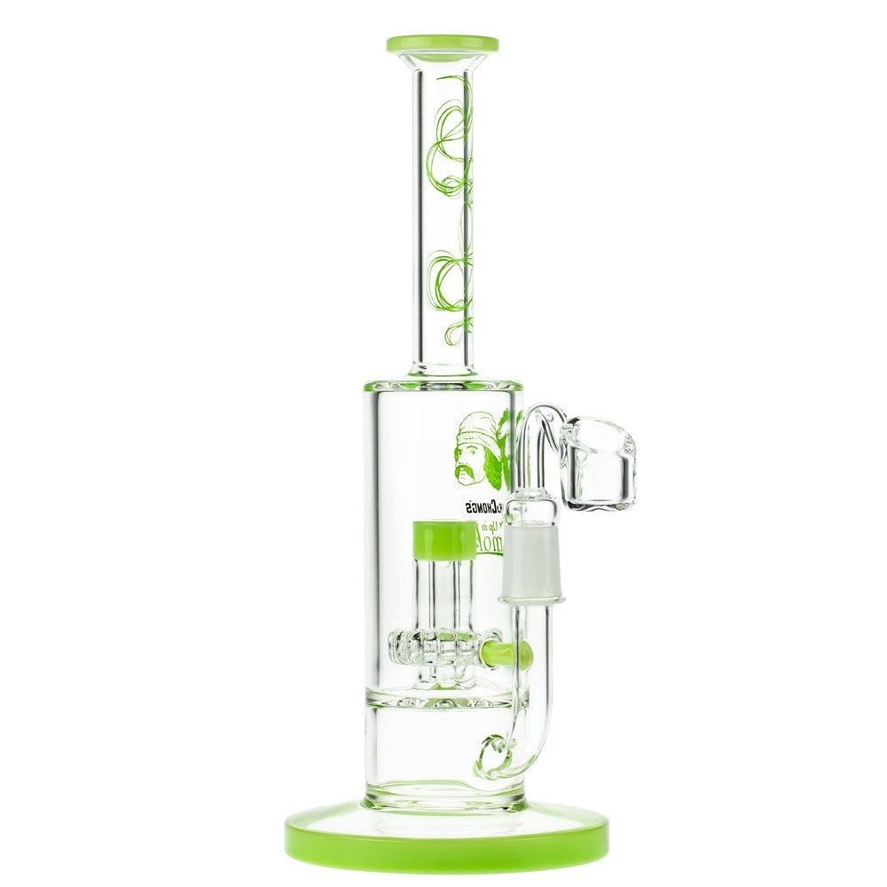 Cheech & Chong’s Great Dane Glass Dab Rig | 10 Inch | Green - Side View 3