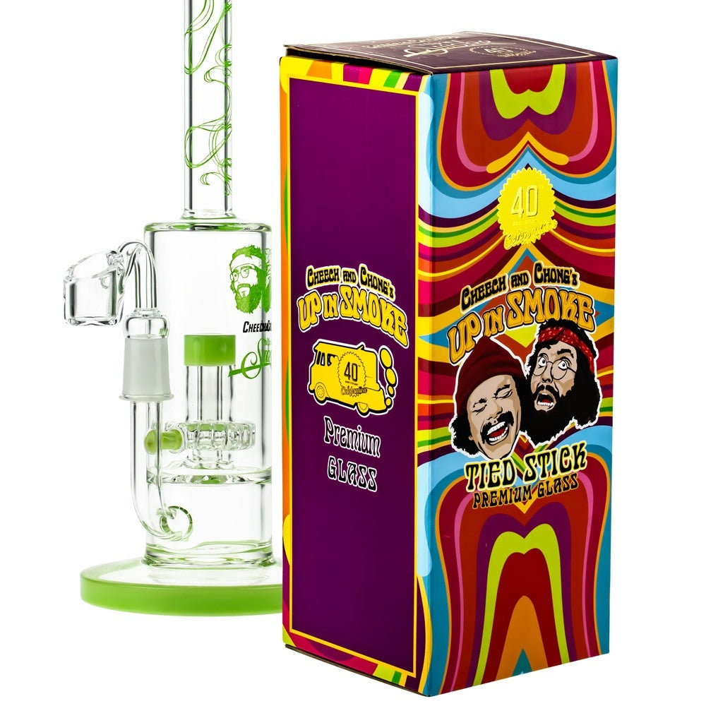 Cheech & Chong’s Great Dane Glass Dab Rig | 10 Inch | Green - With Box