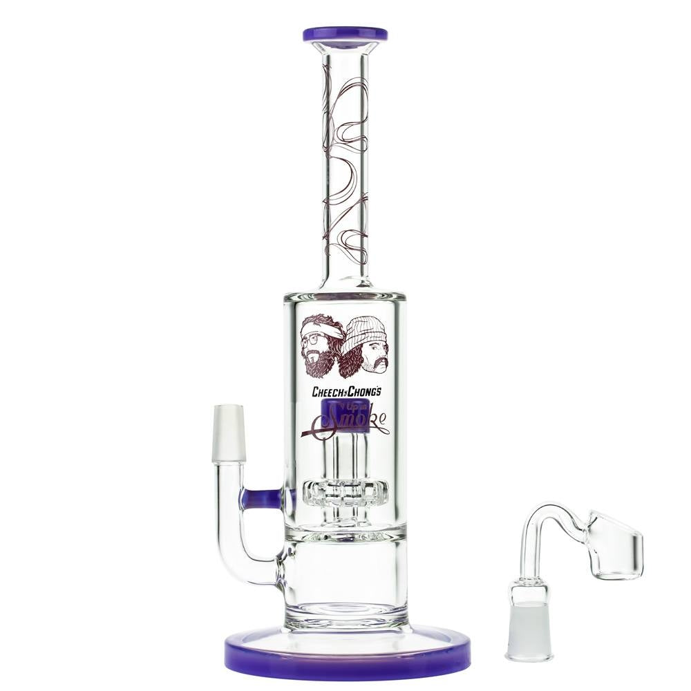 Cheech & Chong’s Great Dane Glass Dab Rig | 10 Inch | Purple - Banger Included 