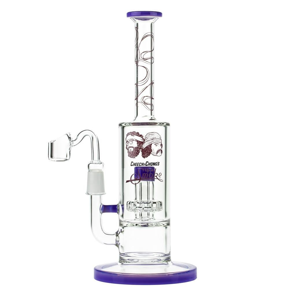 Cheech & Chong’s Great Dane Glass Dab Rig | 10 Inch | Purple - Side View 1