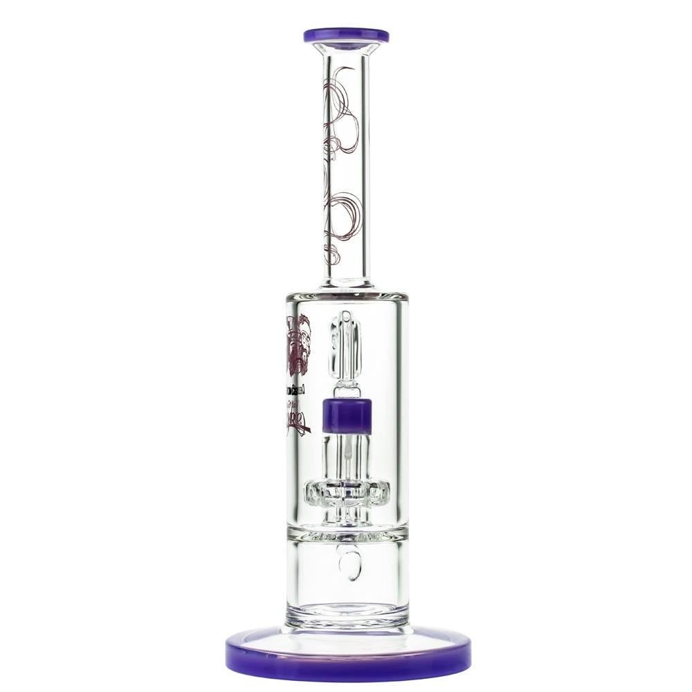 Cheech & Chong’s Great Dane Glass Dab Rig | 10 Inch | Purple - Back View 