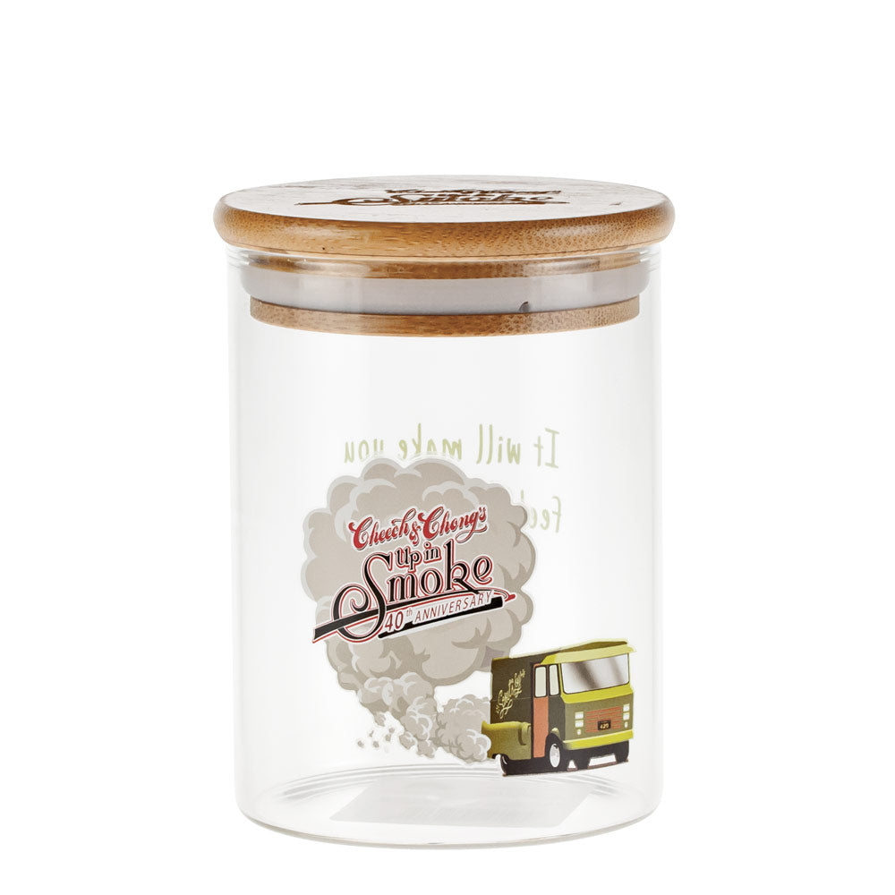 Cheech and Chong Glass Stash Jar | Green Van | Medium