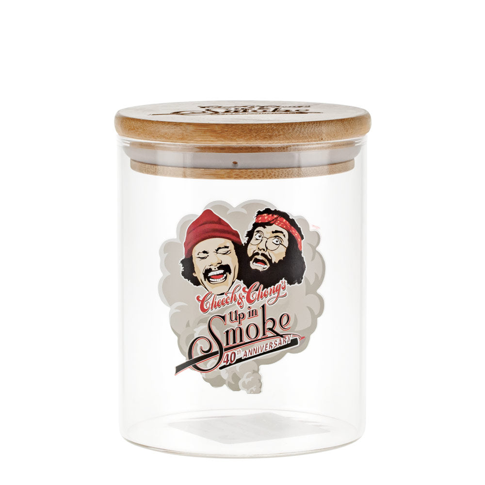 Cheech and Chong Glass Stash Jar | 40th Anniversary | Large