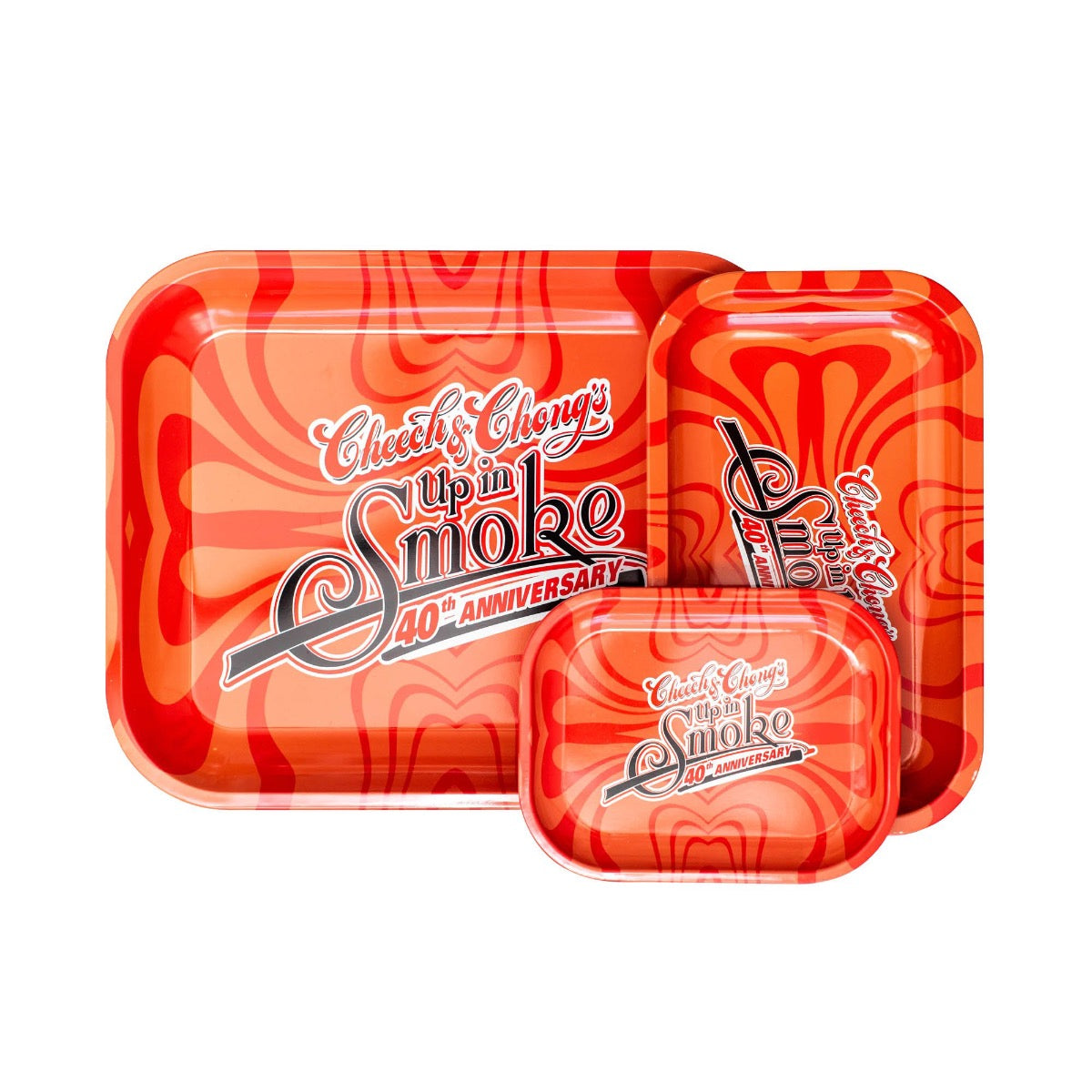 Cheech & Chong’s 40th Anniversary Aluminum Rolling Tray | Red