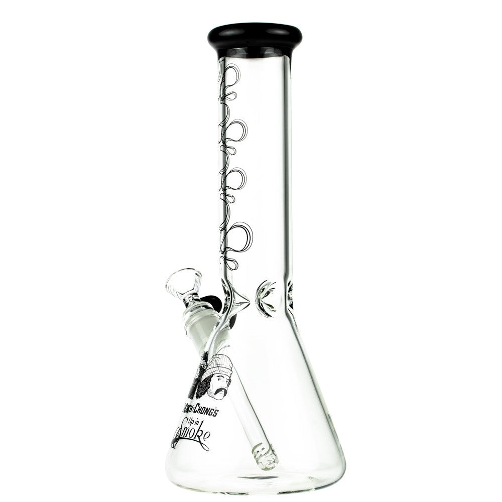 Cheech & Chong’s Up in Smoke Beaker Ice Bong | 12 inch - Side View 2