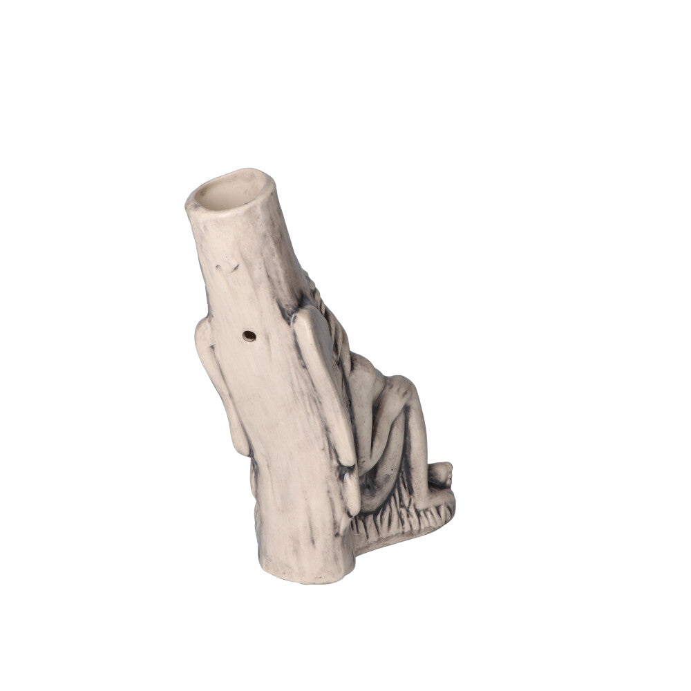 Sleeping Maiden with Water Jug Ceramic Pipe - Back View 2