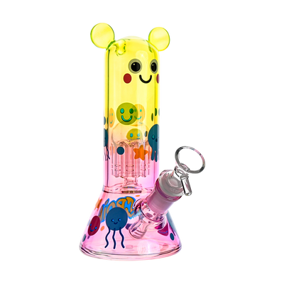 Croia Glass Cute Character Beaker Bong with Jellyfish Design | Croia Glass