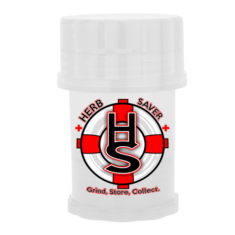 HerbSaver Grinder and Storage Container | Large | Clear