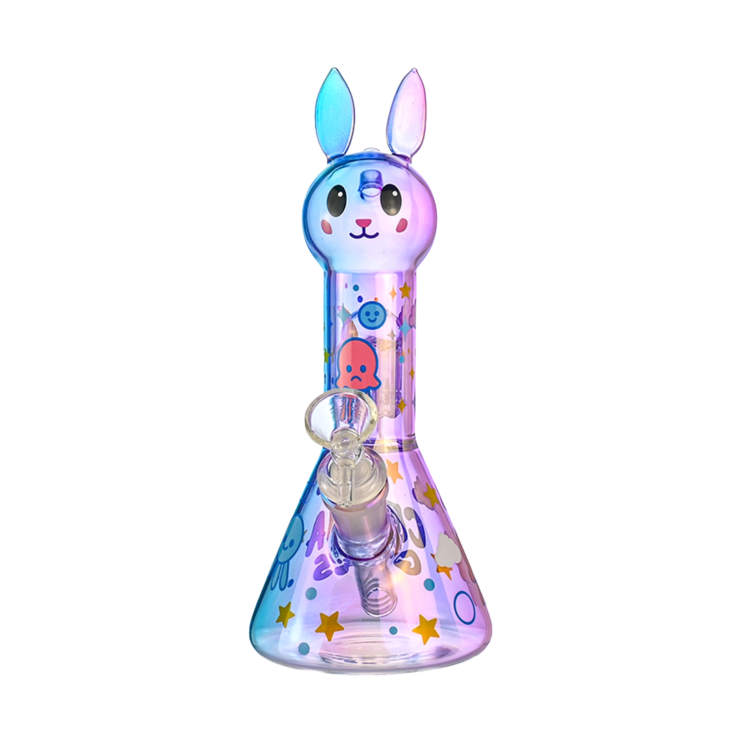 Croia Glass Cute Bunny Beaker Bong with Tree Perc | Croia Glass