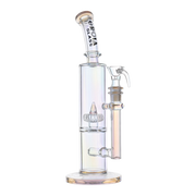 Croia Glass 10" Dual Chamber Scientific Bong with Inline and Rocket Perc | Croia Glass