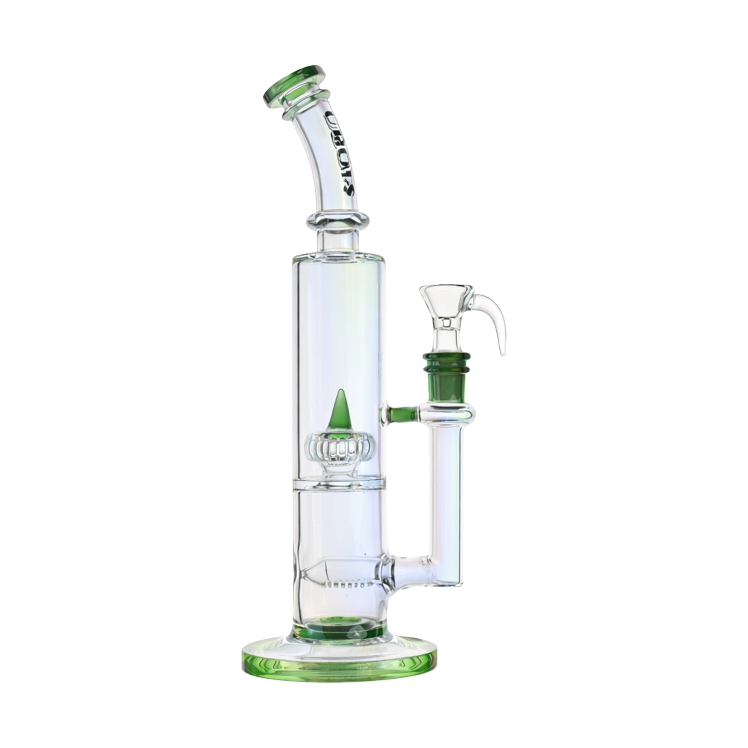 Croia Glass 10" Dual Chamber Scientific Bong with Inline and Rocket Perc | Croia Glass