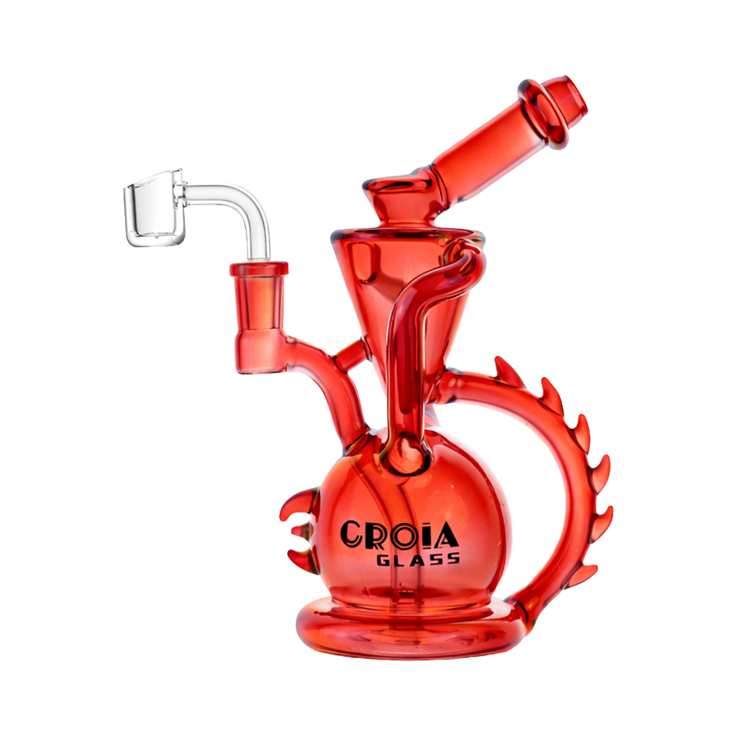 Croia Glass 10" Dragon Spine Recycler Dab Rig | Croia Glass