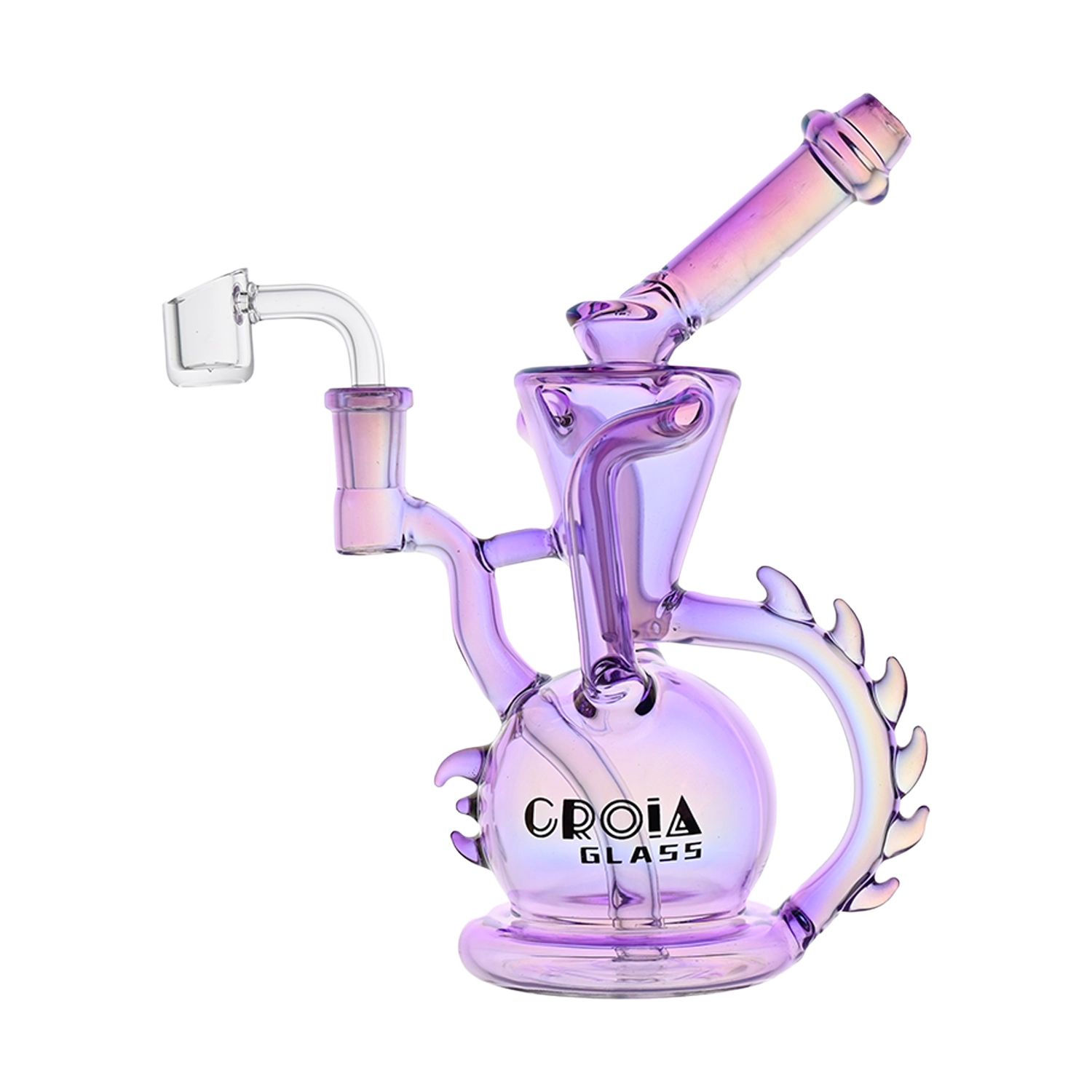 Croia Glass 10" Dragon Spine Recycler Dab Rig | Croia Glass