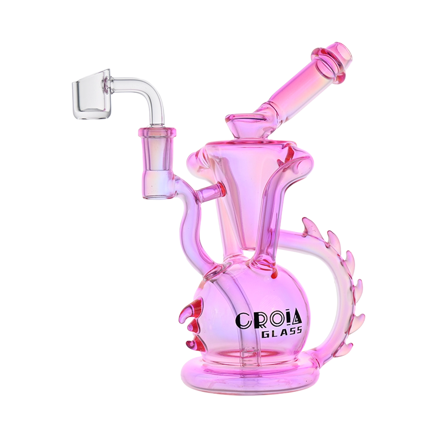 Croia Glass 10" Dragon Spine Recycler Dab Rig | Croia Glass