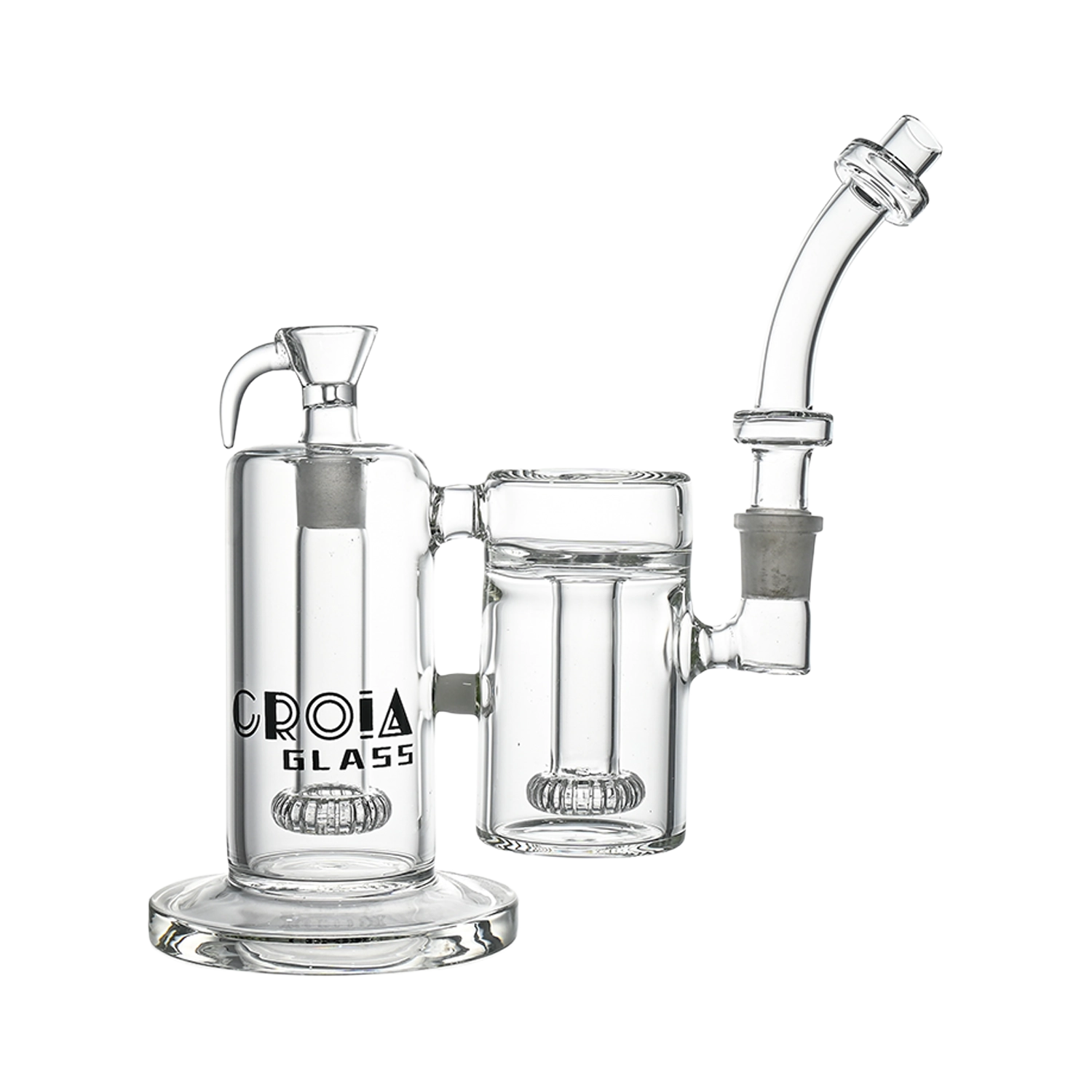 Croia Glass 10" Dual-Chamber External Recycler Bong | Croia Glass