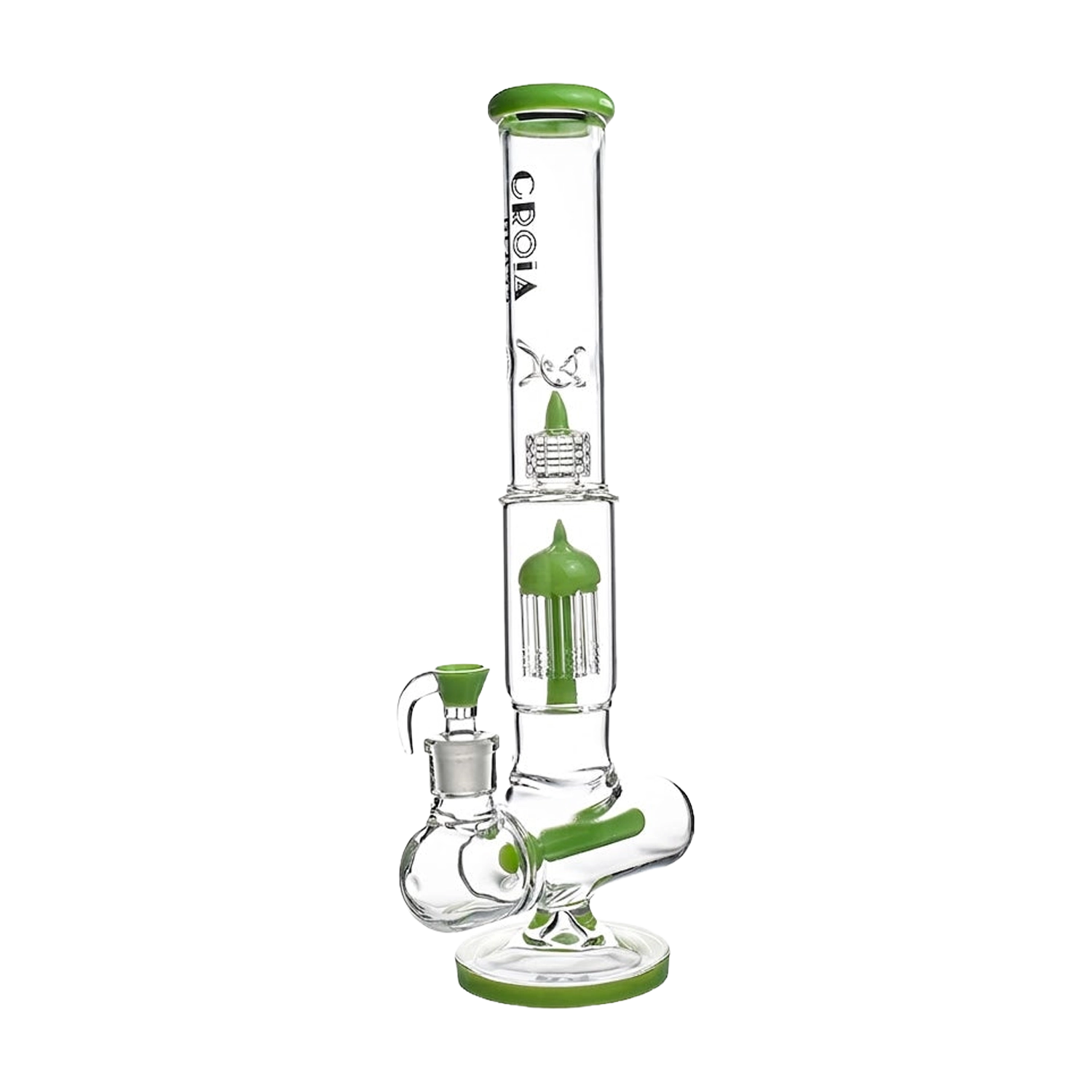 Croia Glass 17" Triple Perc Scientific Glass Bong | Croia Glass