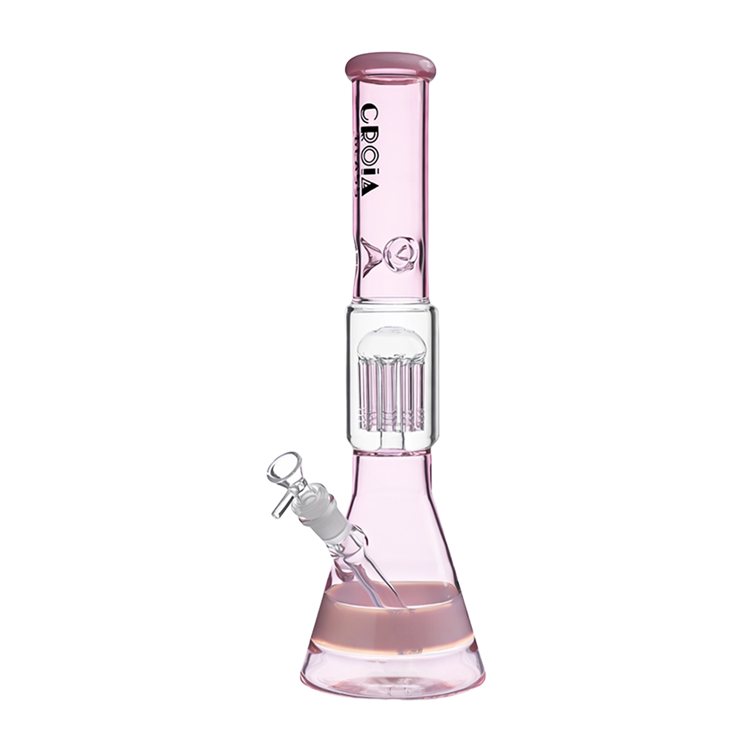 Croia Glass 15" Beaker Bong with Tree Perc and Ice Catcher | Croia Glass